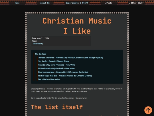 posts/2024/08/christian-music-i-like screenshot