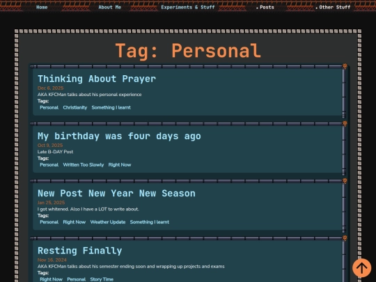 tags/personal screenshot