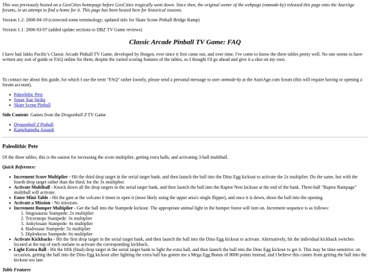 idk/tvg_pinball_faq screenshot