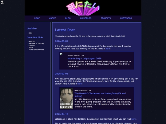 blog screenshot