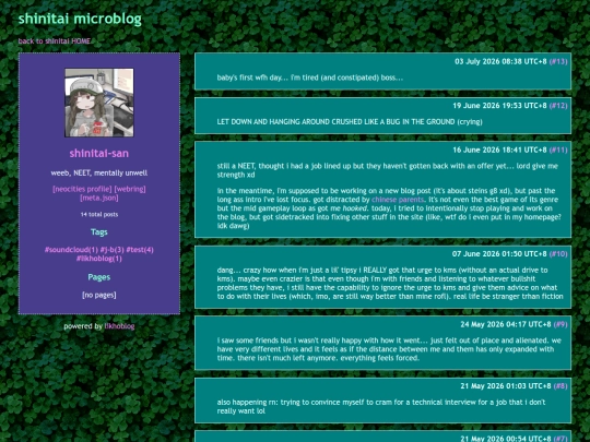 microblog screenshot