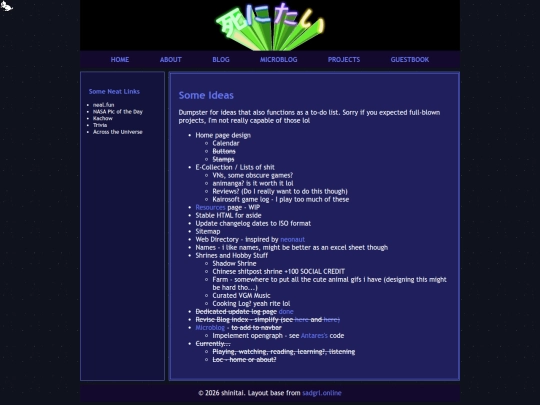 projects screenshot