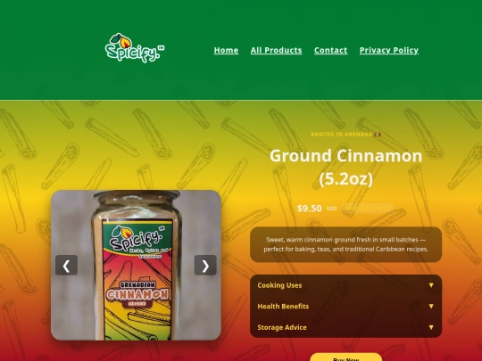 PRODUCTS/product-groundcinnamon screenshot