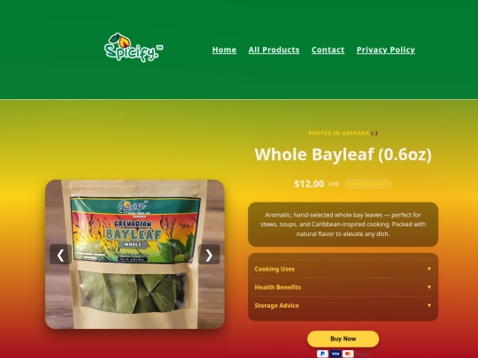 PRODUCTS/product-wholebayleaf screenshot