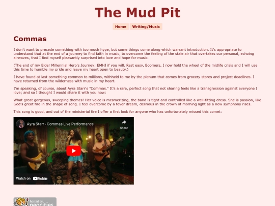 music/commas screenshot