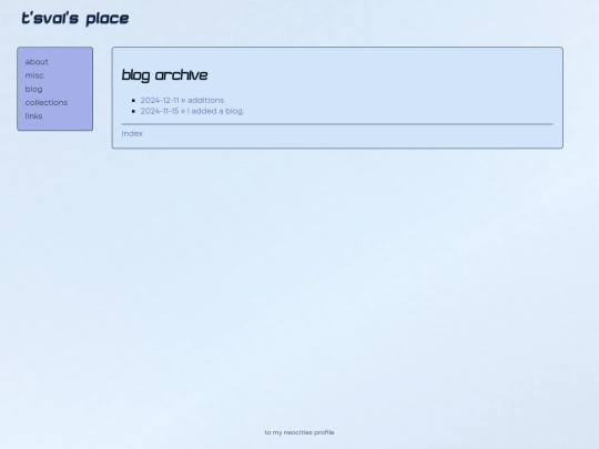blog/archive screenshot