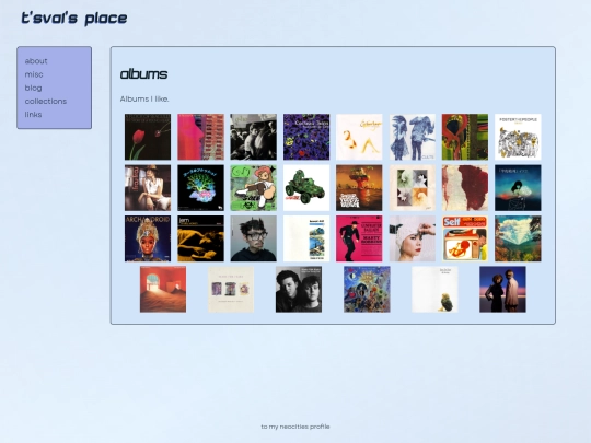 collections/albums screenshot