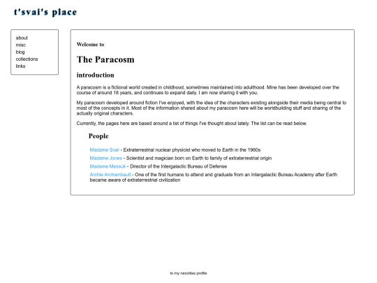 paracosm/home screenshot