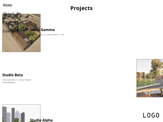 projects screenshot