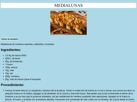 Recetario/Recetas Dulces/medialunas screenshot
