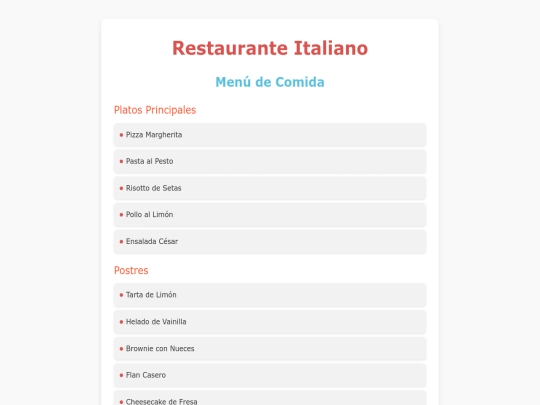 trabajo integrador JavaScript/menu screenshot