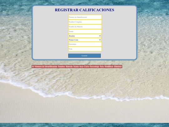 Parcial/RegistroCalificaciones screenshot