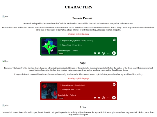 characters screenshot