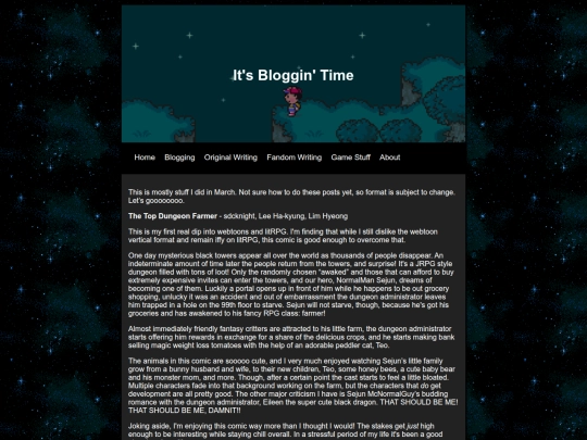 Blogging/TheBlogs/LogOne screenshot