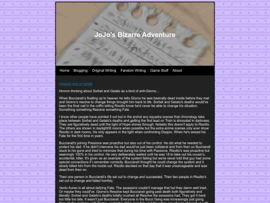 Fandom/JJBA Meta/Fate screenshot