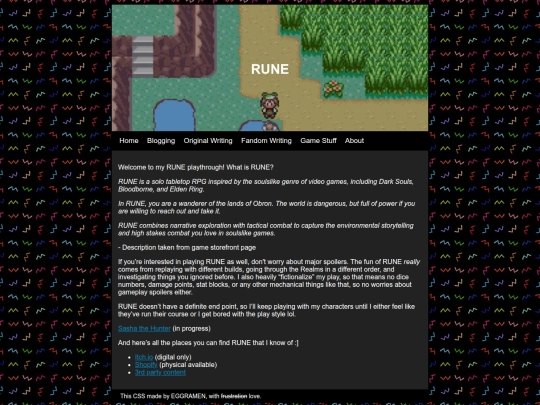 Games/RUNE.html/runehome screenshot