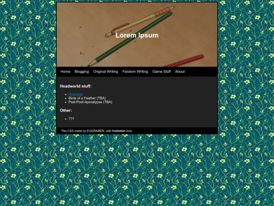 Original Writing screenshot