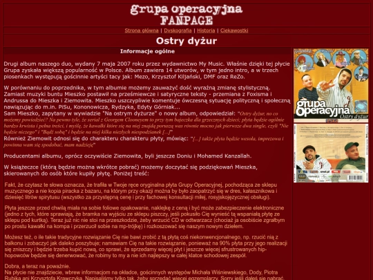 albumy/ostrydyzur screenshot