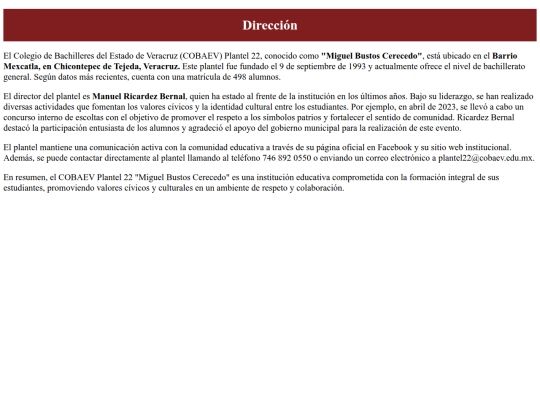 Proyecto HTML/direccion screenshot