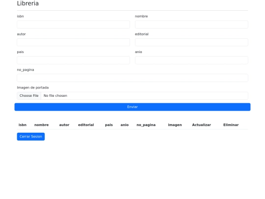 Practicas/Libreria/libros screenshot