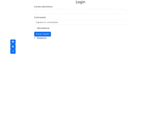 Practicas/Libreria/login screenshot