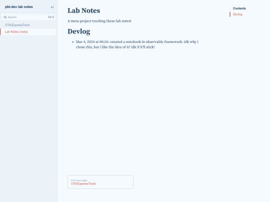 labnotes screenshot