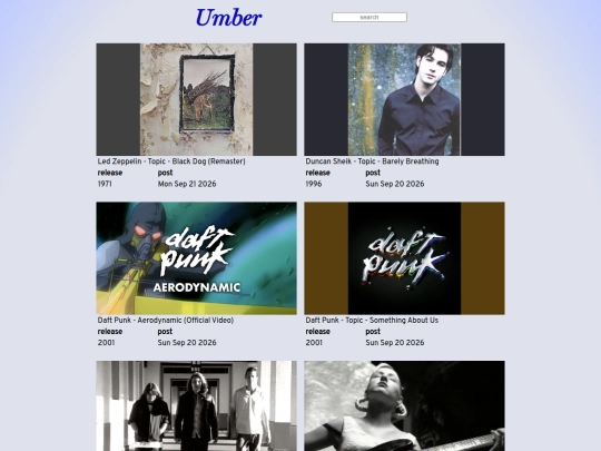 umber screenshot