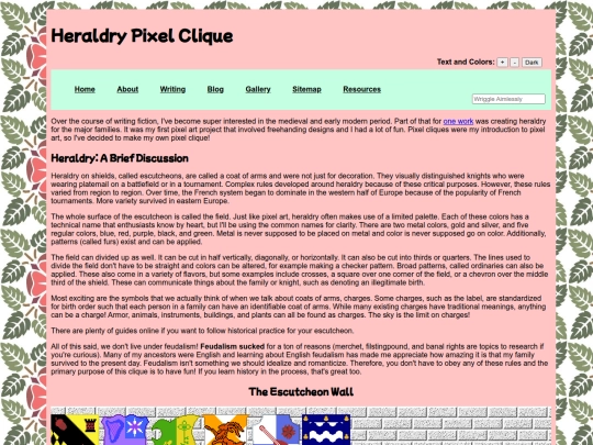 heraldrypixelclique screenshot