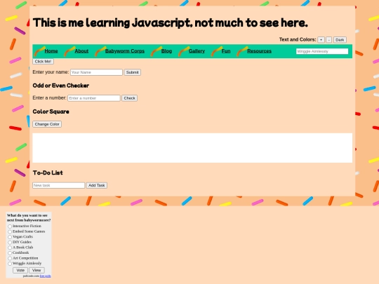 javascriptpractice screenshot