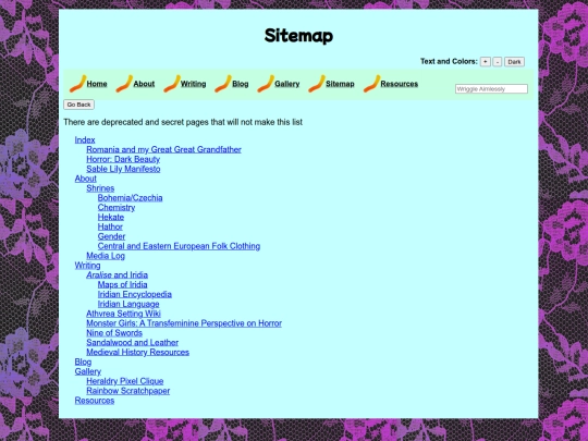sitemap screenshot
