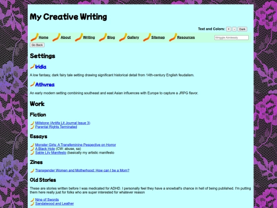 writing screenshot