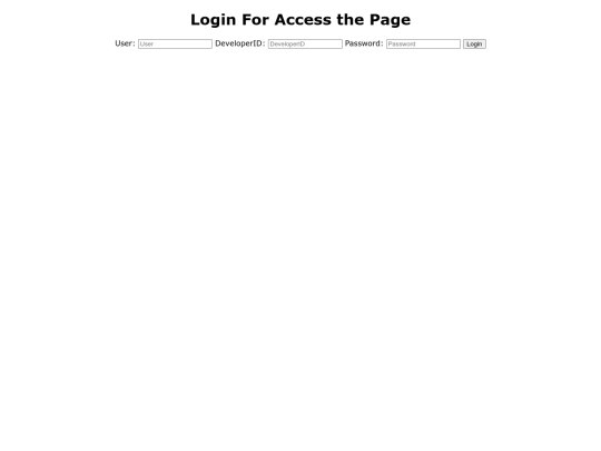 DevLogin screenshot