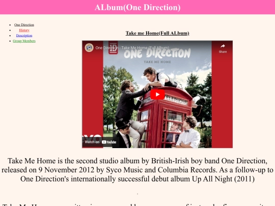 Album screenshot