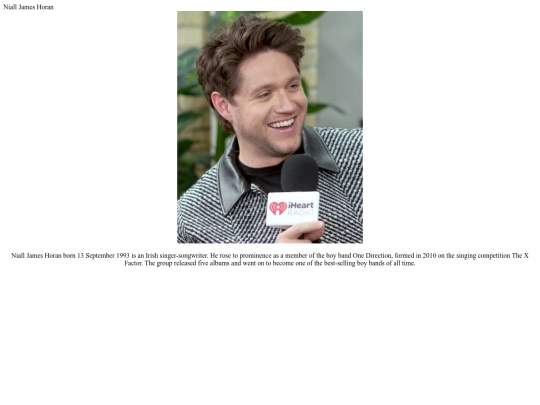 NiallHoran screenshot