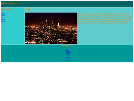 web layout screenshot