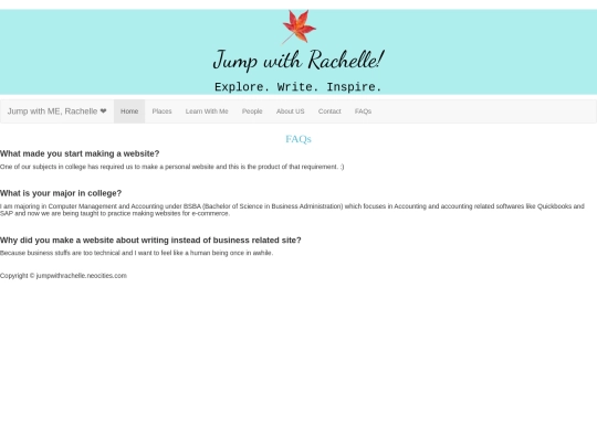 FAQs screenshot
