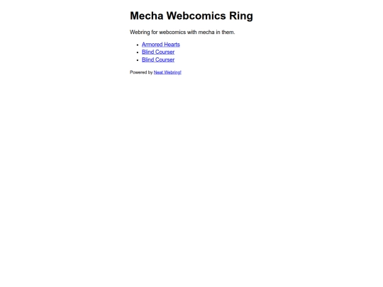 neat-webring/home screenshot