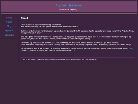 pages/about screenshot