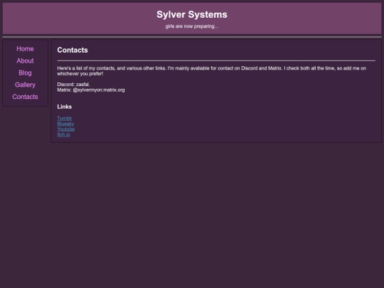 pages/contacts screenshot