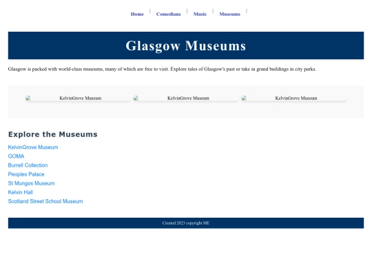 museums screenshot