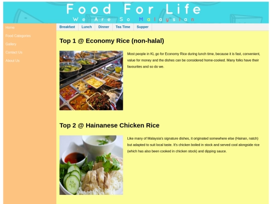Lunch screenshot