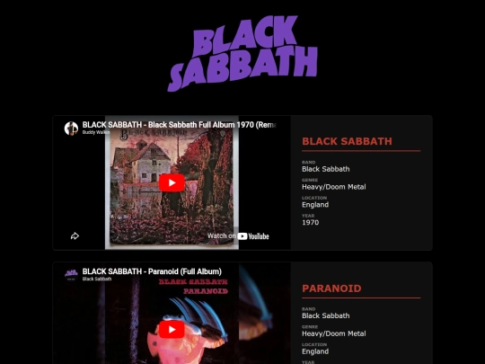 tube/blacksabbath screenshot