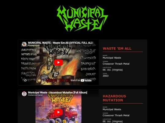 tube/municipalwaste screenshot