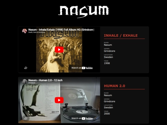 tube/nasum screenshot