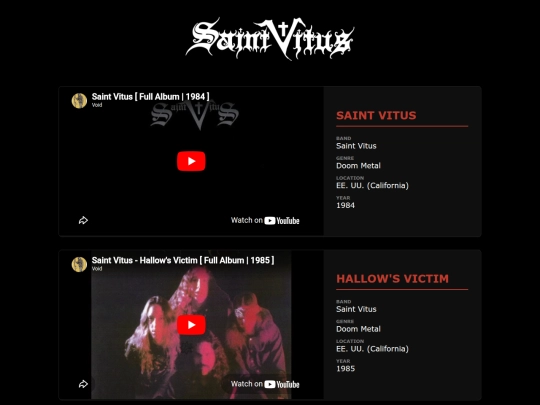 tube/saintvitus screenshot