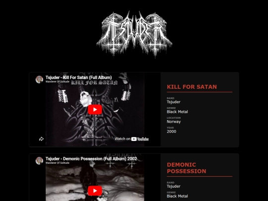 tube/tsjuder screenshot