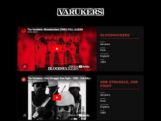 tube/varukers screenshot