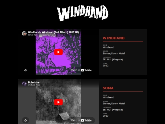 tube/windhand screenshot