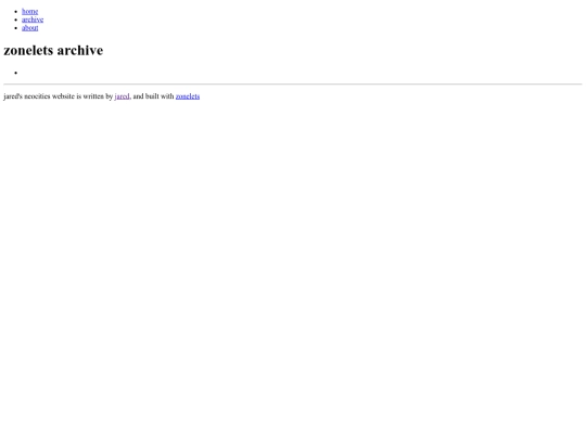 archive screenshot