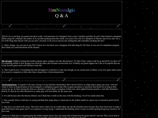 SIMNOS Answers screenshot